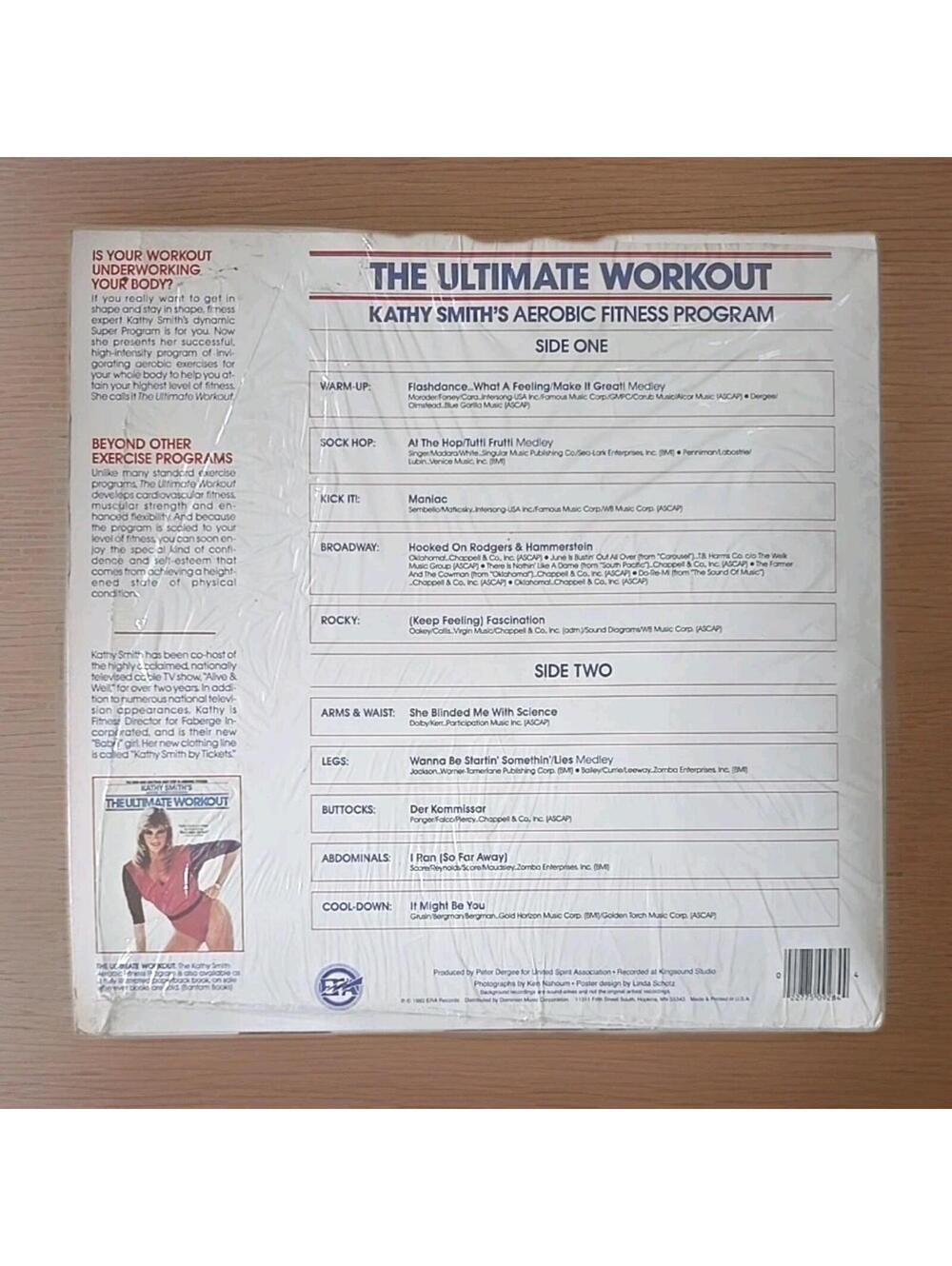 Kathy Smith The Ultimate Workout 1983 CASSETTE VERSION & Instruction Poster - Picture 2 of 2